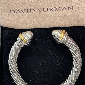 David YURMAN 10mm SS Gold hinge classic cable